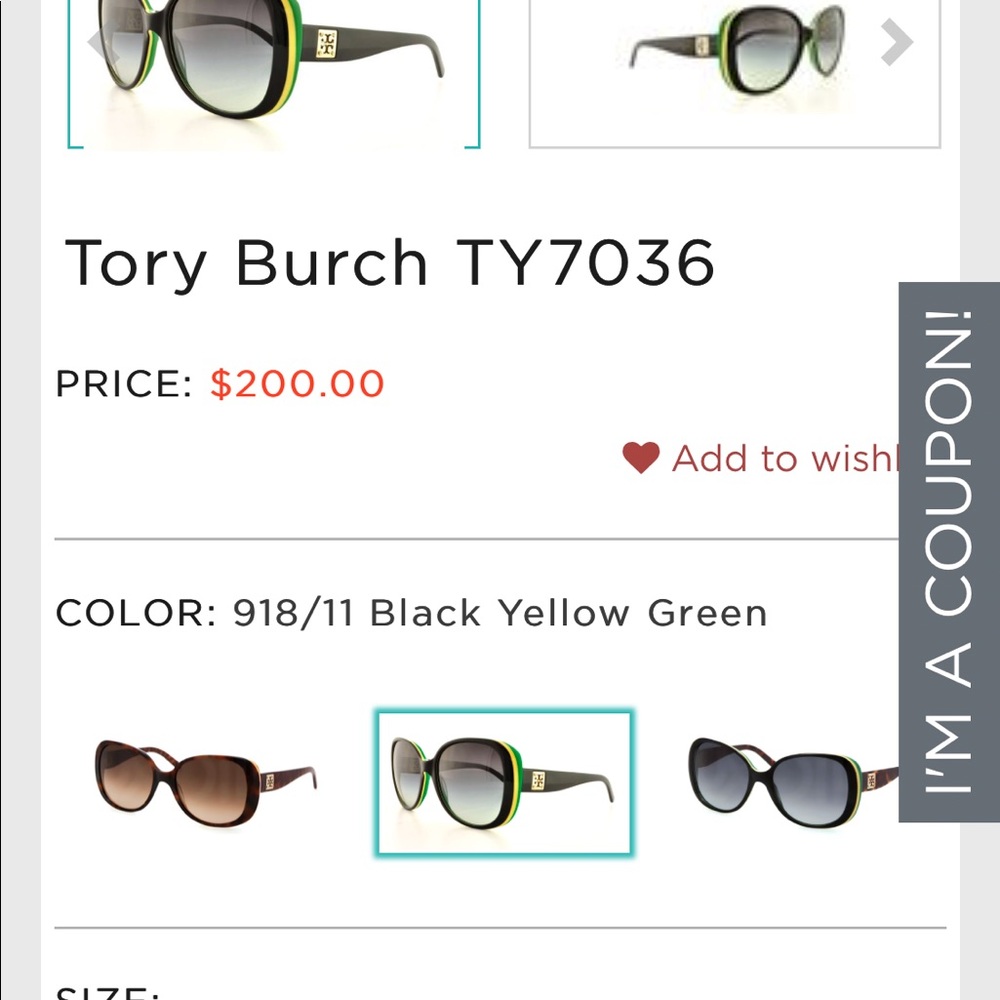 Tory Burch sunnies - Picture 3 of 3